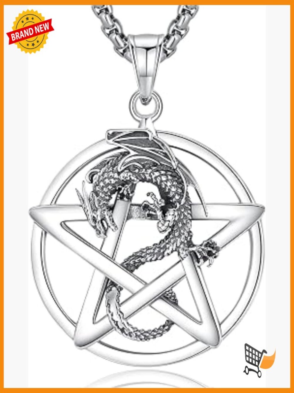 Sterling Silver Witches Knot Santa Muerte Pendant Necklace Protection Celtic